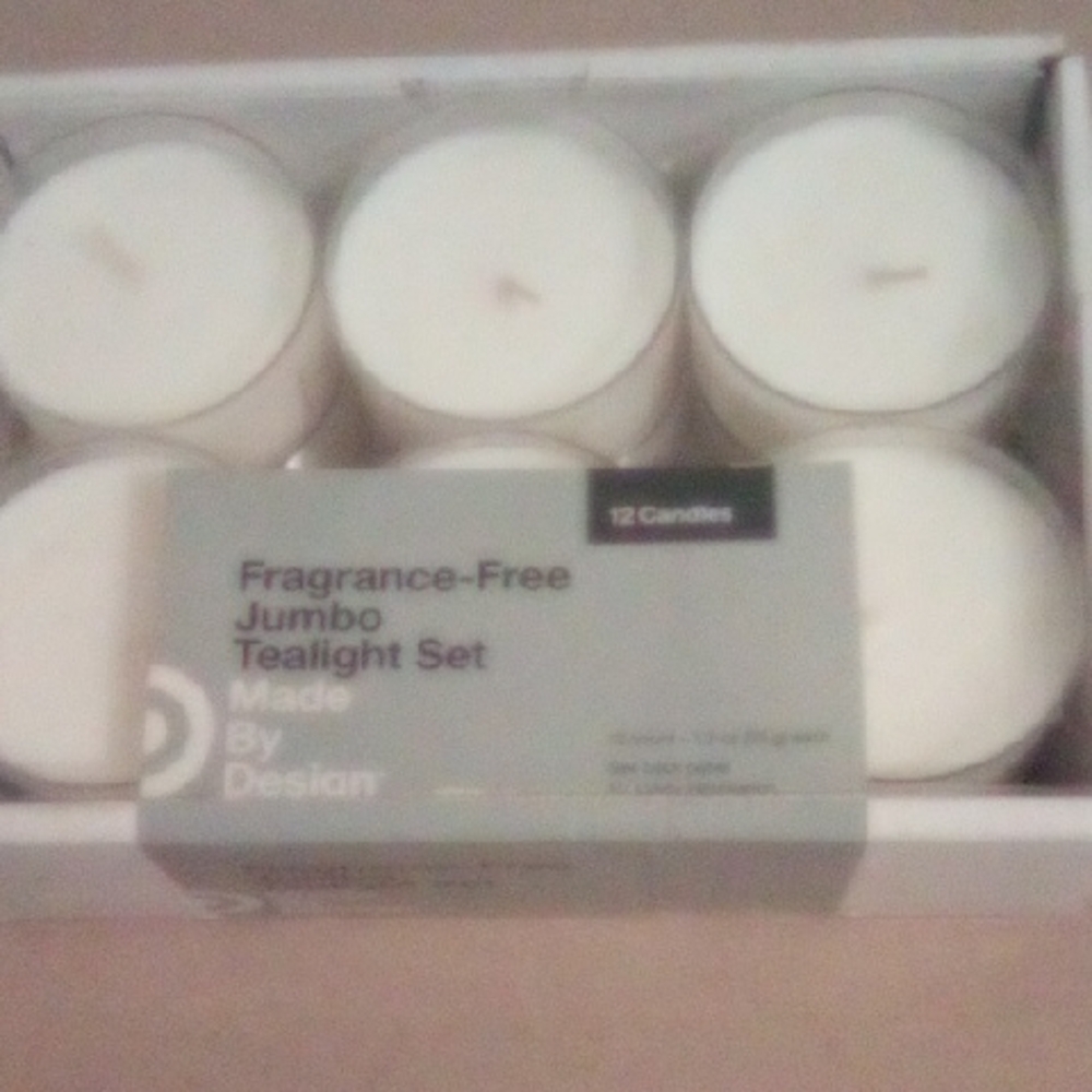 Made By Design Fragrance-Free Jumbo Tealight Set